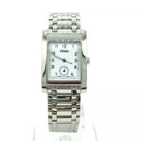 100% Authentic Fendi Watch 7000G 36mm Unisex Whites X Silver