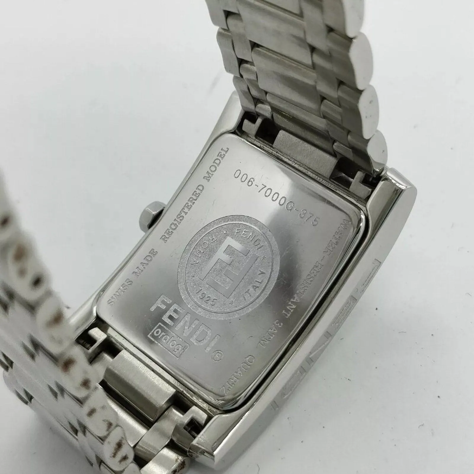 100% Authentic Fendi Watch 7000G 36mm Unisex Whites X Silver