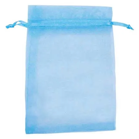 100 pc Organza Gift Bags with Drawstring, Jewelry Pouches, Wedding Party Christmas Favor Gift Bags, Chocolate, 23x17cm