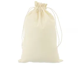 100 Pk - 8" x 12" Cotton Muslin Bags - Premium 100% Cotton Drawstring Sack - Reusable Eco-Friendly Biodegradable Party Favor Gift Bag - 8x12