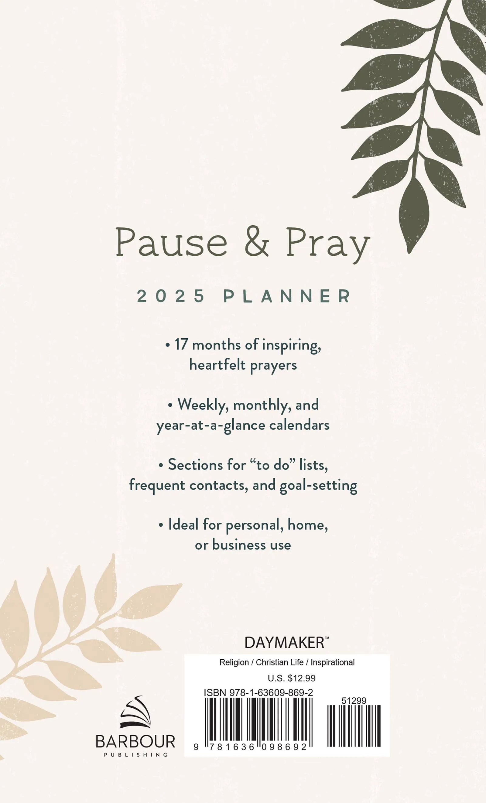 2025 Planner Pause and Pray