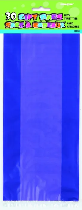 30 Pack Purple Cello Bags - 12.5cm W x 28cm H