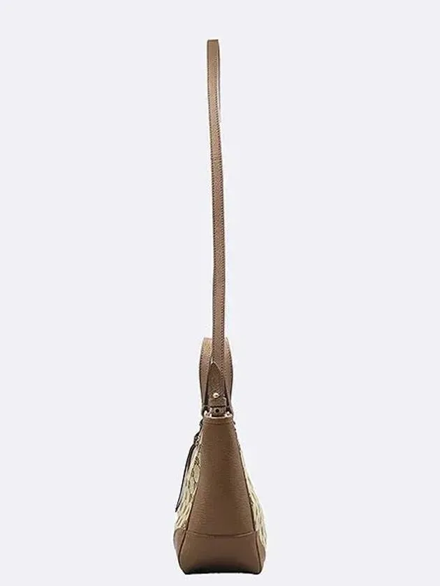 449241 GG logo canvas brown leather trimming small tote bag cross strap 2WAY
