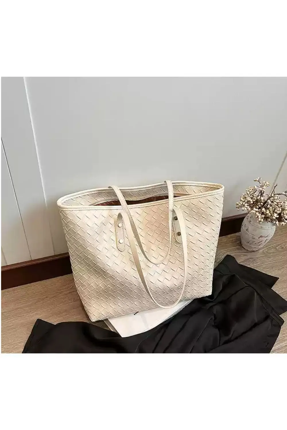 'Adeline' Woven Single Shoulder Bag（4 color）