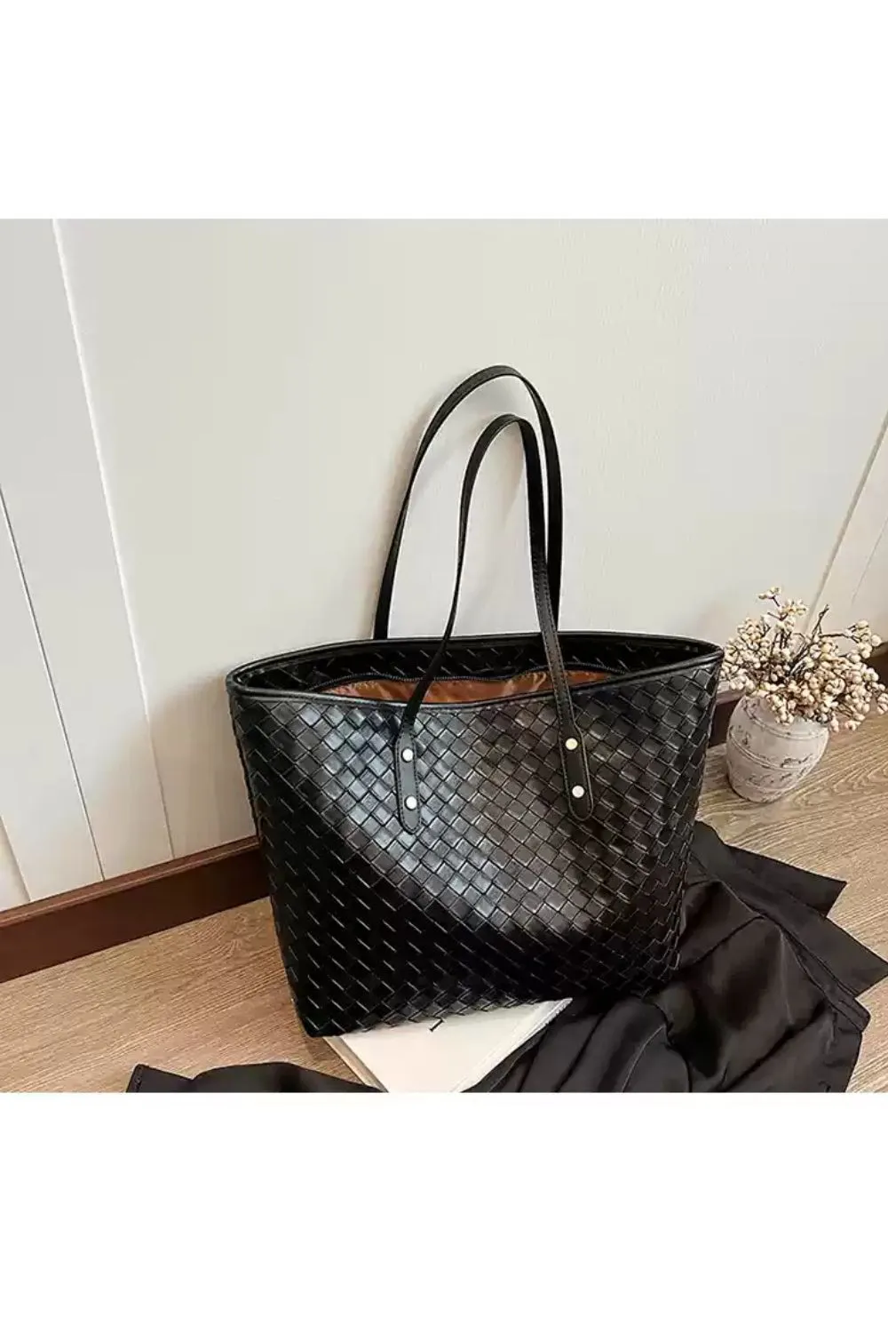 'Adeline' Woven Single Shoulder Bag（4 color）