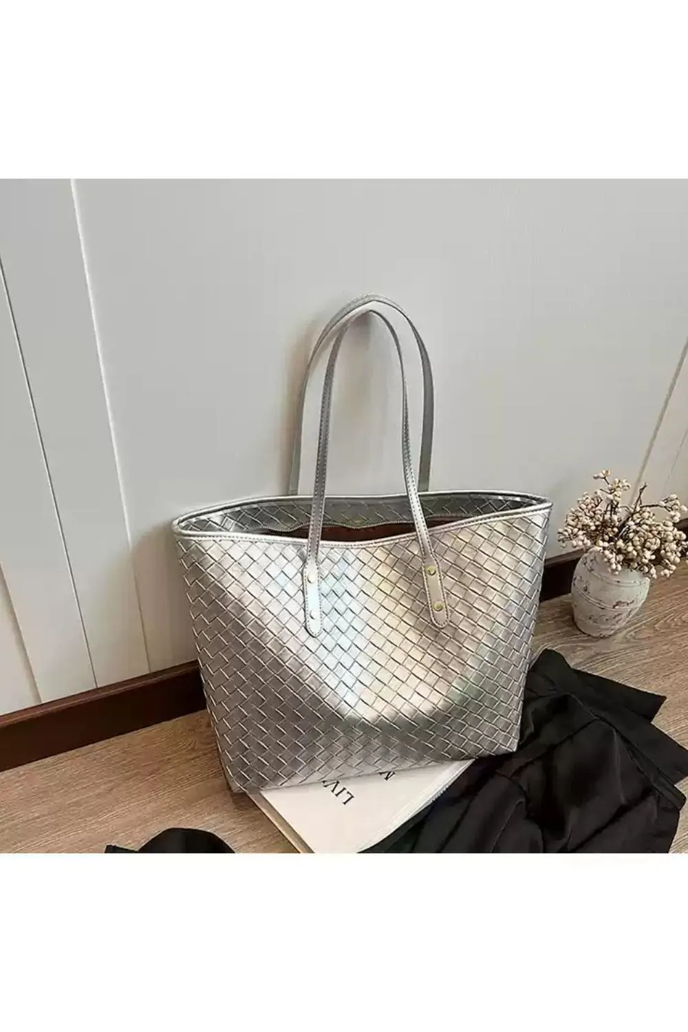 'Adeline' Woven Single Shoulder Bag（4 color）