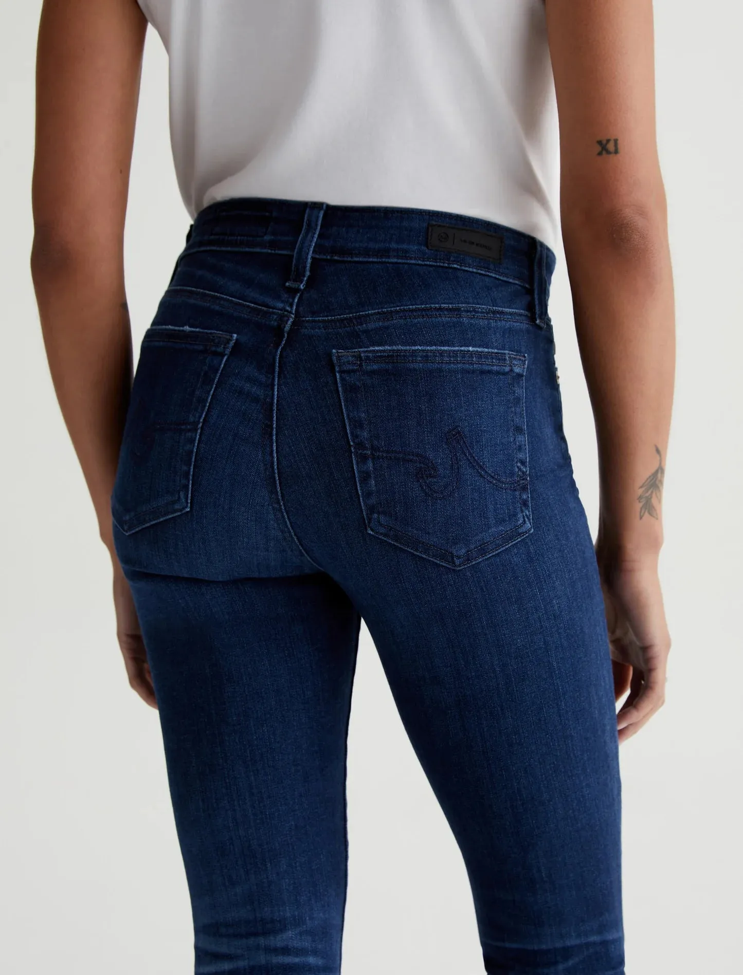 AG Mari High Rise Slim Straight Leg Denim - 5 Years Blue Essence