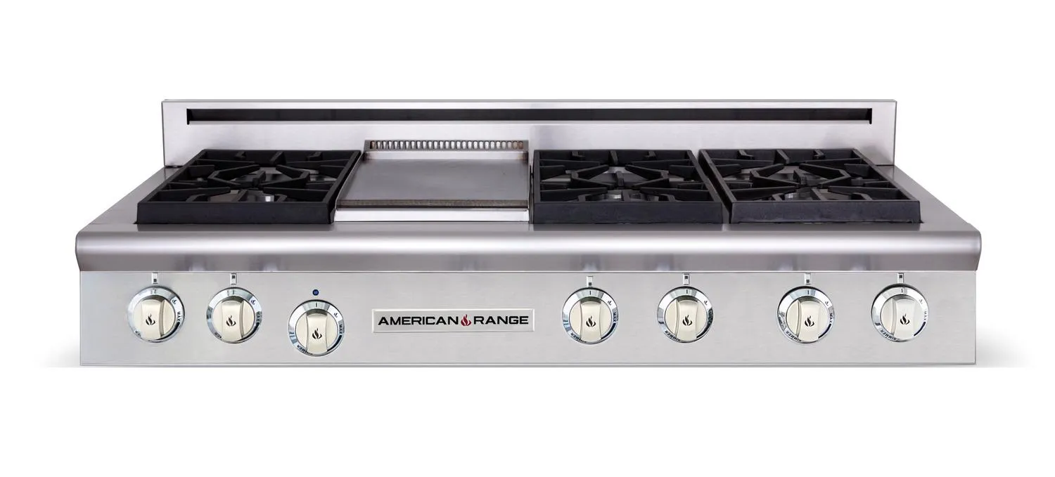 American Range AMERICANRANGELEGENDARSCT484GDGR Legend 48 Inch Cuisine Rangetop