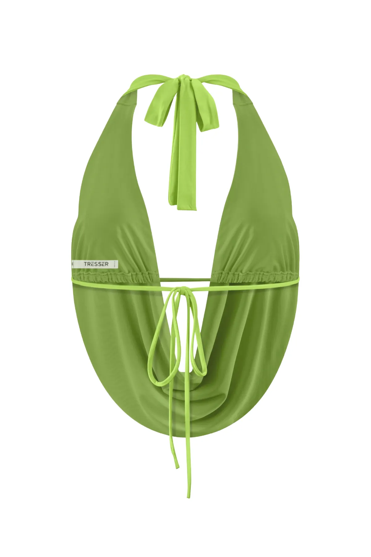 Angelica Halter Top (Avocado Green)