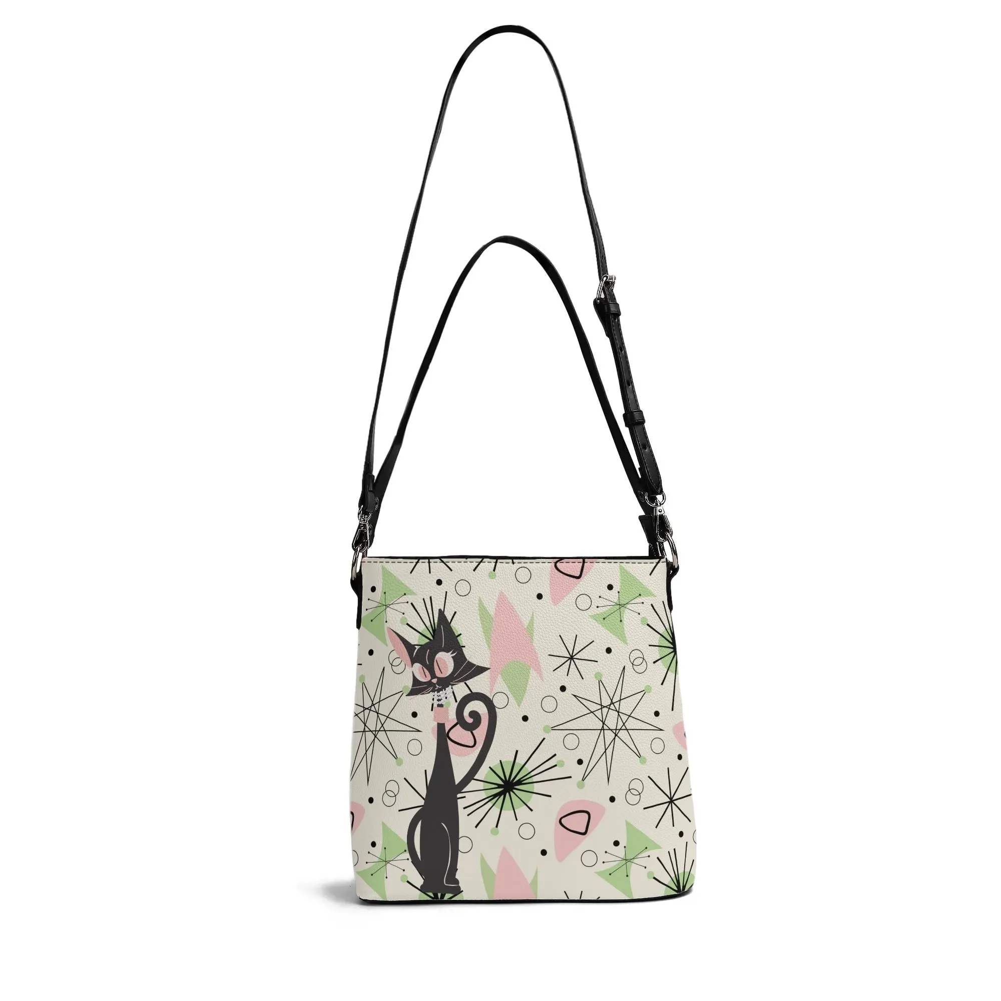 Atomic Cat Bucket Bag, Astro Atomic 50s Kitschy Style