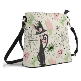 Atomic Cat Bucket Bag, Astro Atomic 50s Kitschy Style