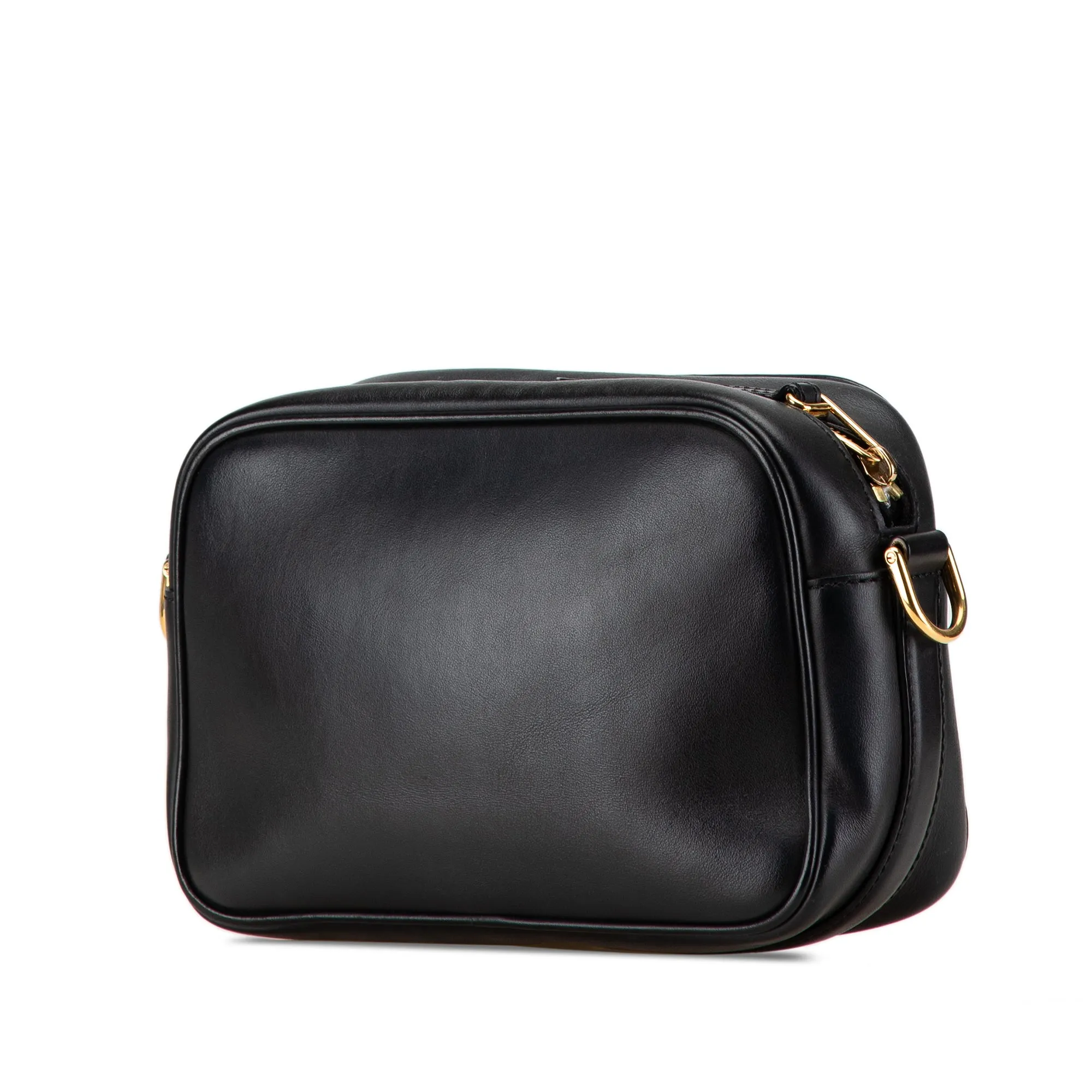 Black Fendi Calfskin F is Fendi Camera Bag