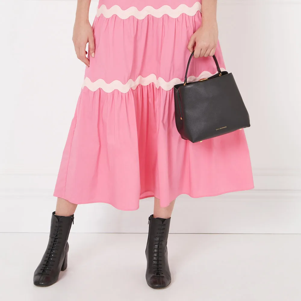 BLACK MEDIUM LEATHER RUBY