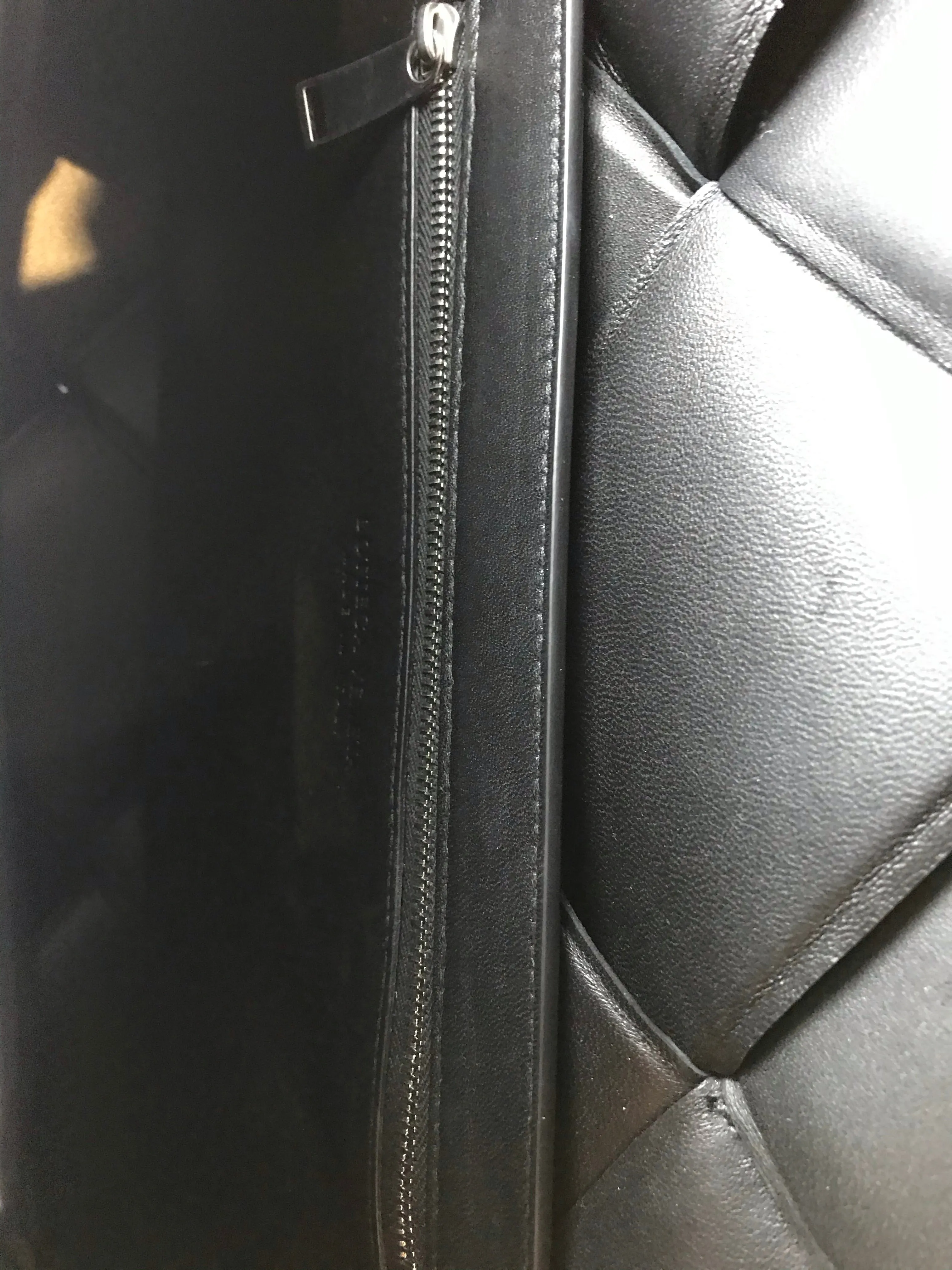 Bottega Veneta Large Black Intrecciato Quilted Leather Top Handle Shoulder Bag - As seen on Instagram
