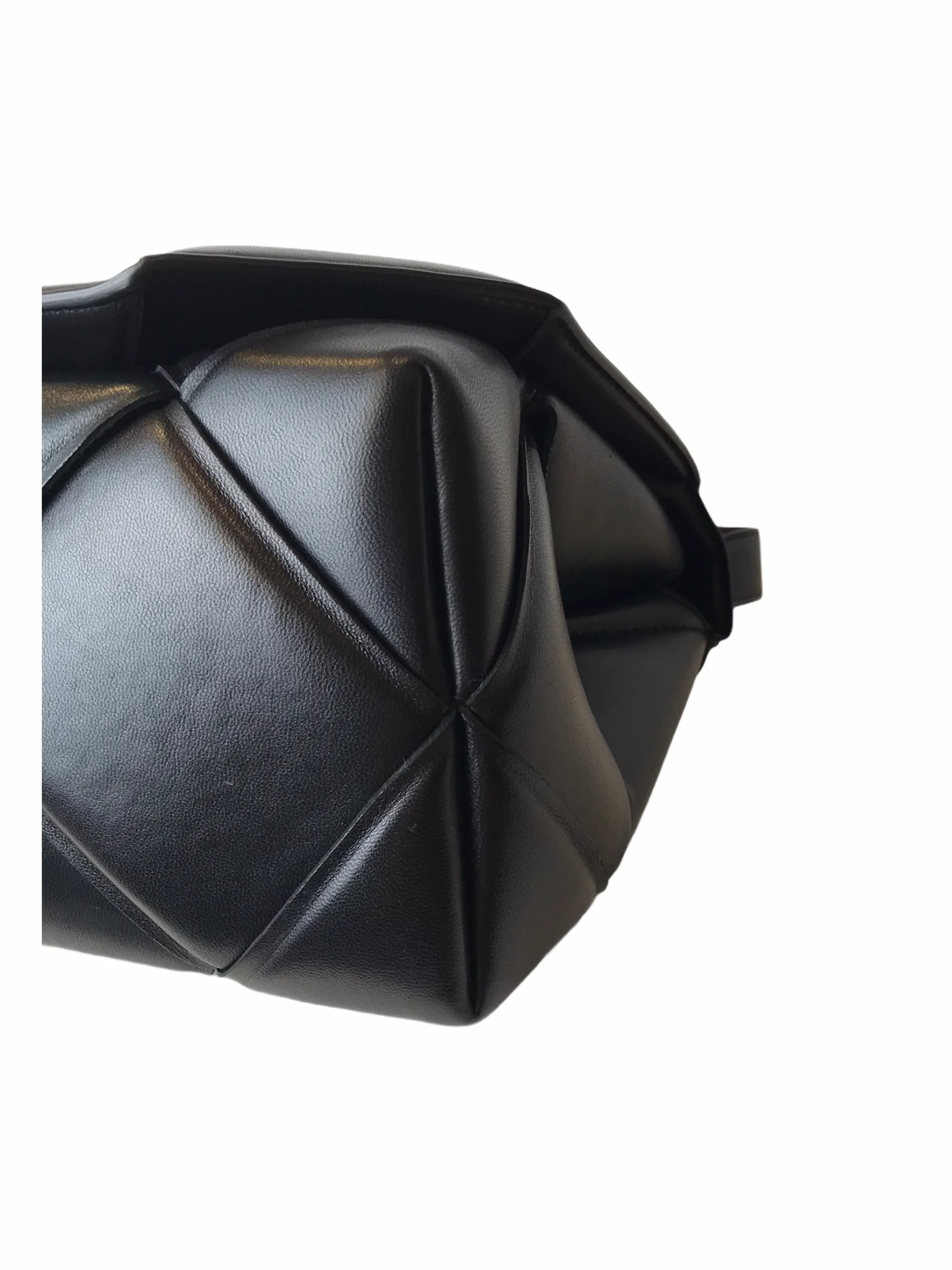Bottega Veneta Large Black Intrecciato Quilted Leather Top Handle Shoulder Bag - As seen on Instagram