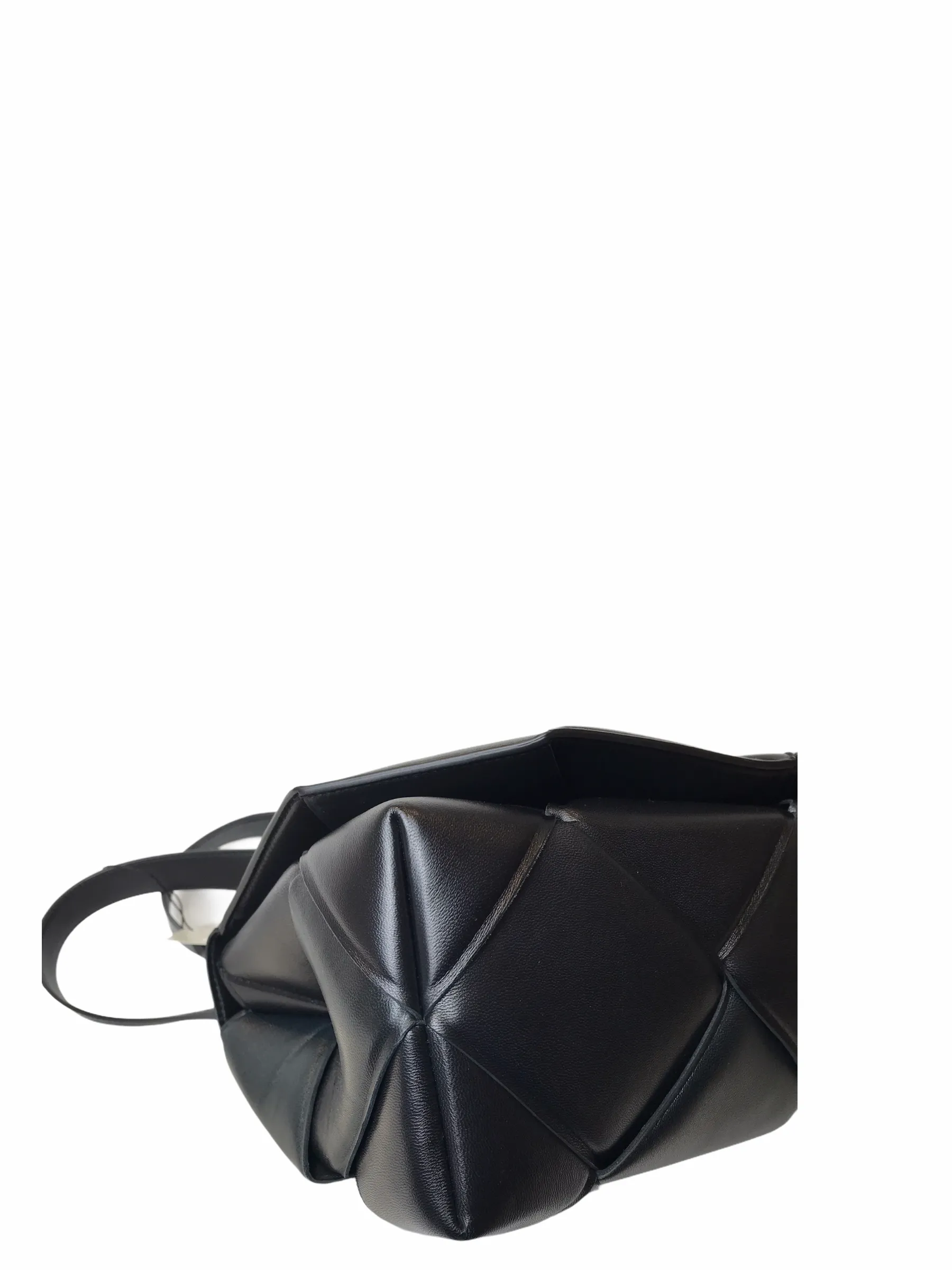 Bottega Veneta Large Black Intrecciato Quilted Leather Top Handle Shoulder Bag - As seen on Instagram