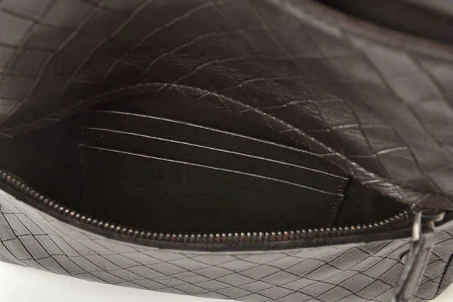 Bottega Veneta Leather Shoulder/Clutch Bag Intrecciato Mirage with Chain