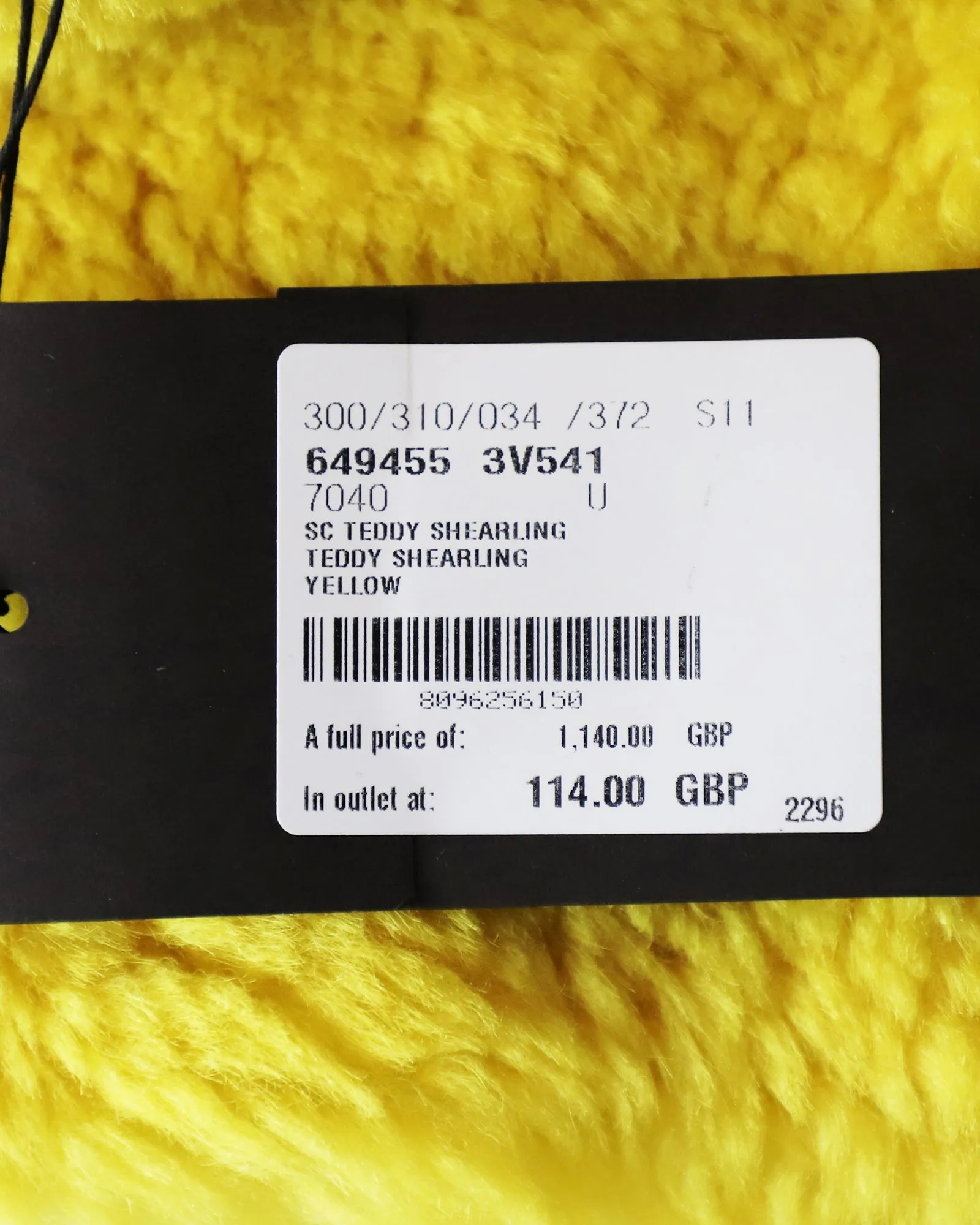 Bottega Veneta Leather-Trimmed Scarf in Yellow Shearling