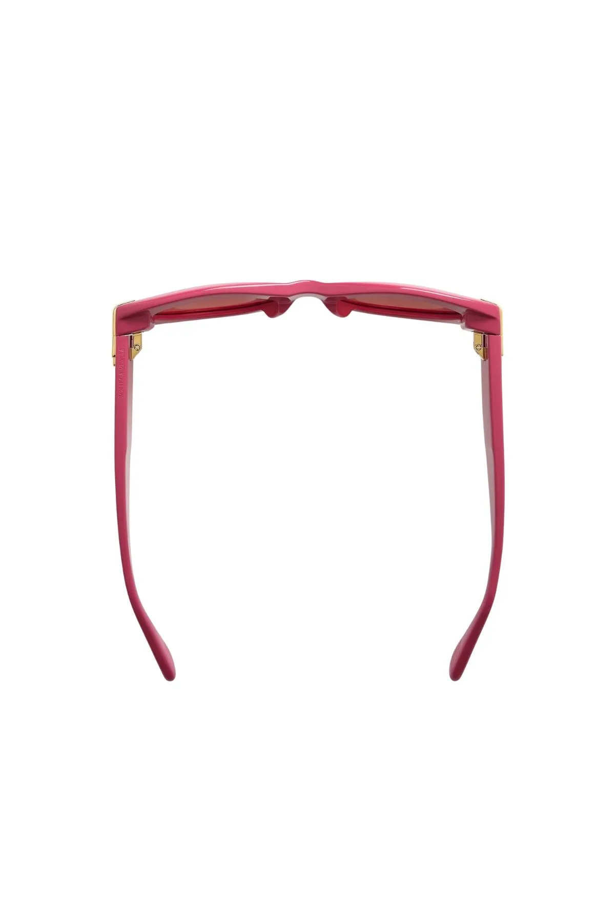Bottega Veneta Mitre Oval Sunglasses - Fuchsia