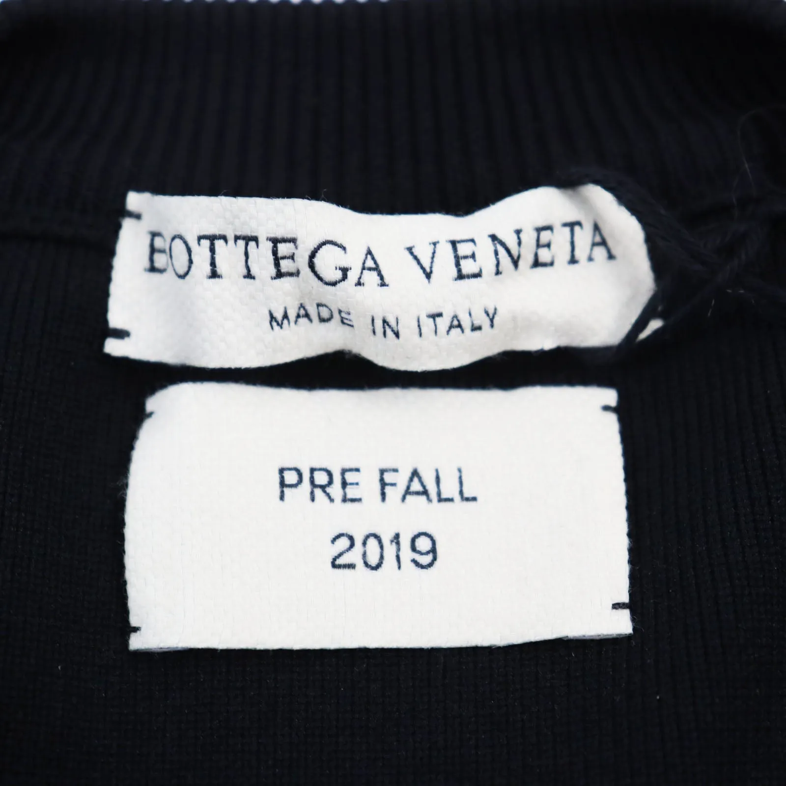 Bottega Veneta Nylon Crew Neck Knit Black