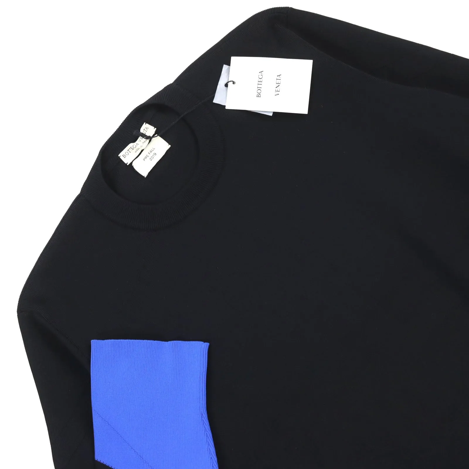 Bottega Veneta Nylon Crew Neck Knit Black