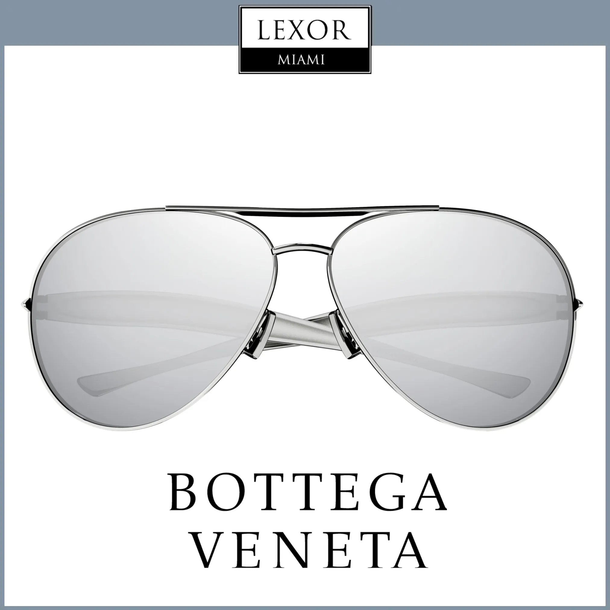 Bottega Veneta Sunglasses BV1305S-003 64 MAN METAL upc 889652491509