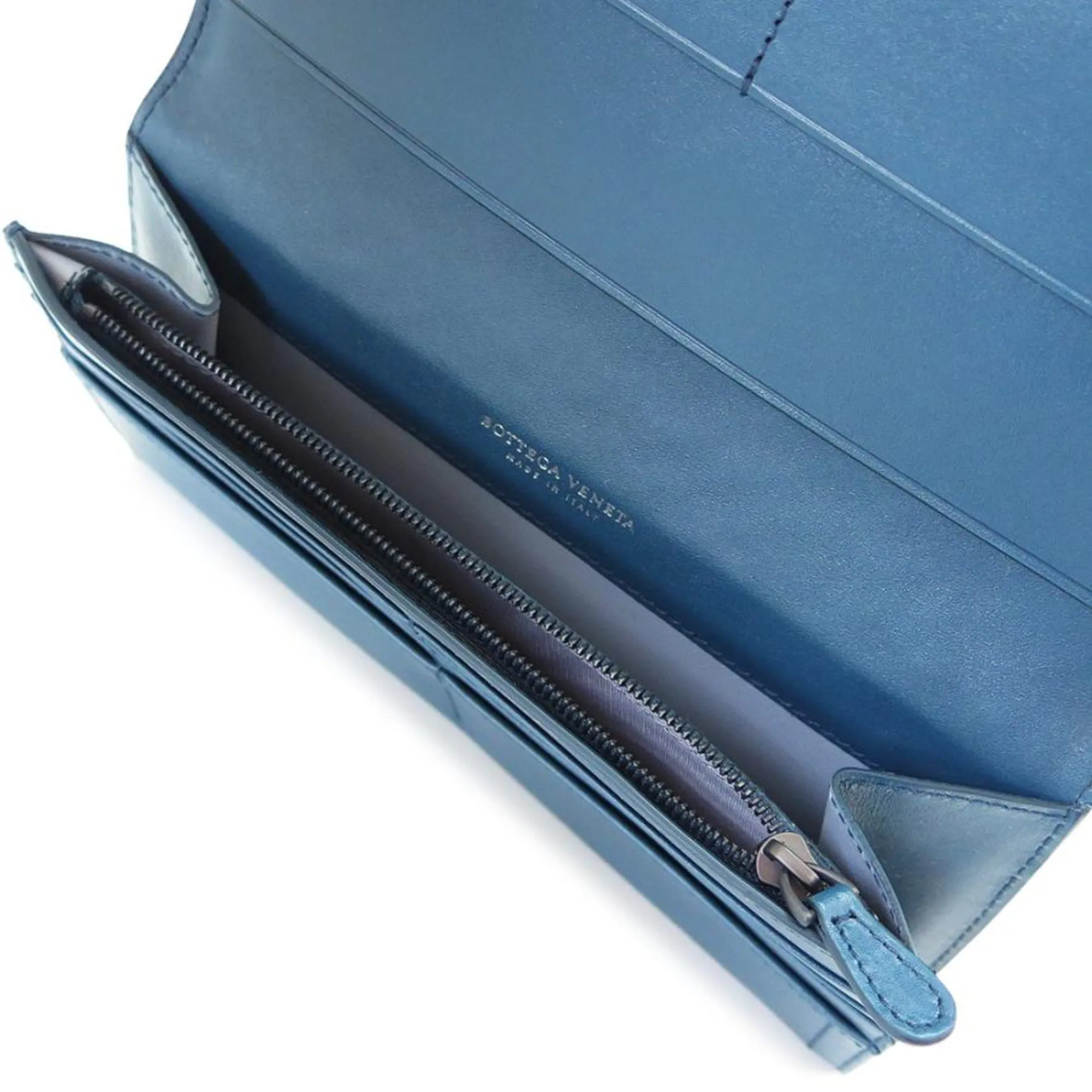 Bottega Veneta Zip Around Long Leather Wallet