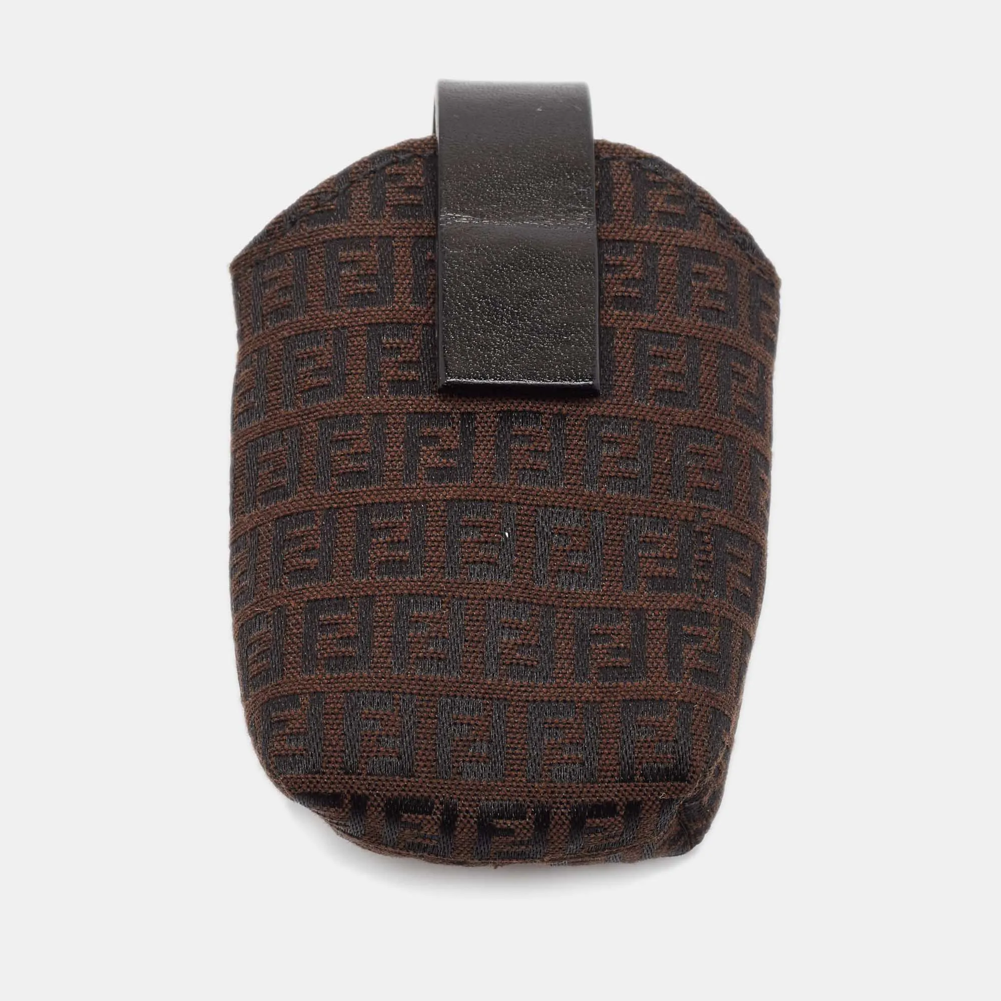 Brown Zucchino Canvas and Leather Phone Case