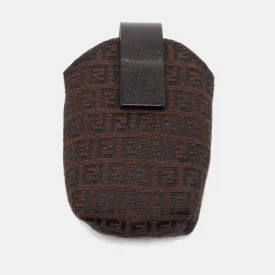 Brown Zucchino Canvas and Leather Phone Case