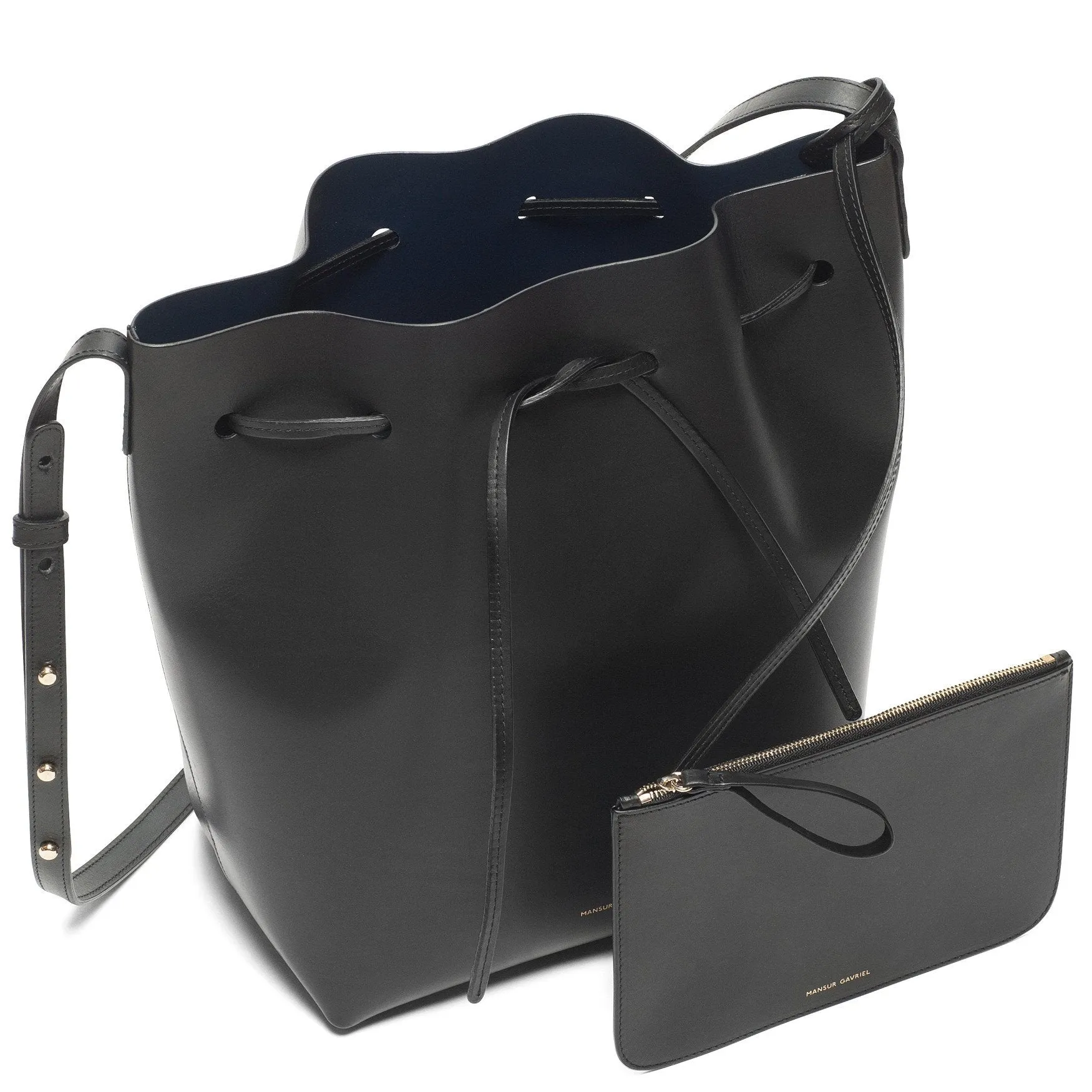 Bucket Bag - Black/Blu
