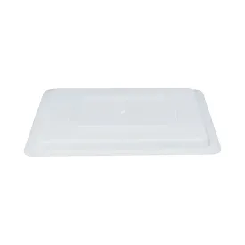 CAC China FS4H-CV-W Cover Food Storage Box PE Half Size White 18x12" Case of 6 Pcs