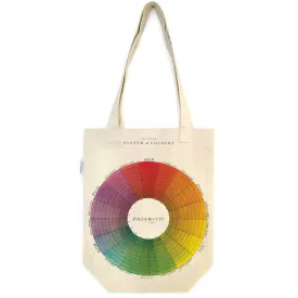 Cavallini & Co. Vintage Inspired Tote Bag  - 13" x 16" (33 cm x 40.5 cm) -  Color Wheel
