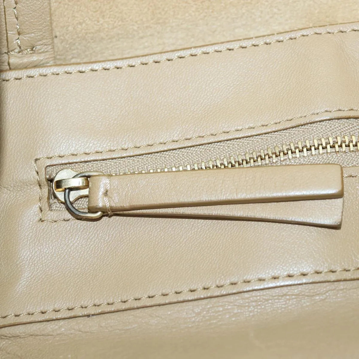 CELINE Horizontalkava Tote Bag Leather Blue Auth hk1542