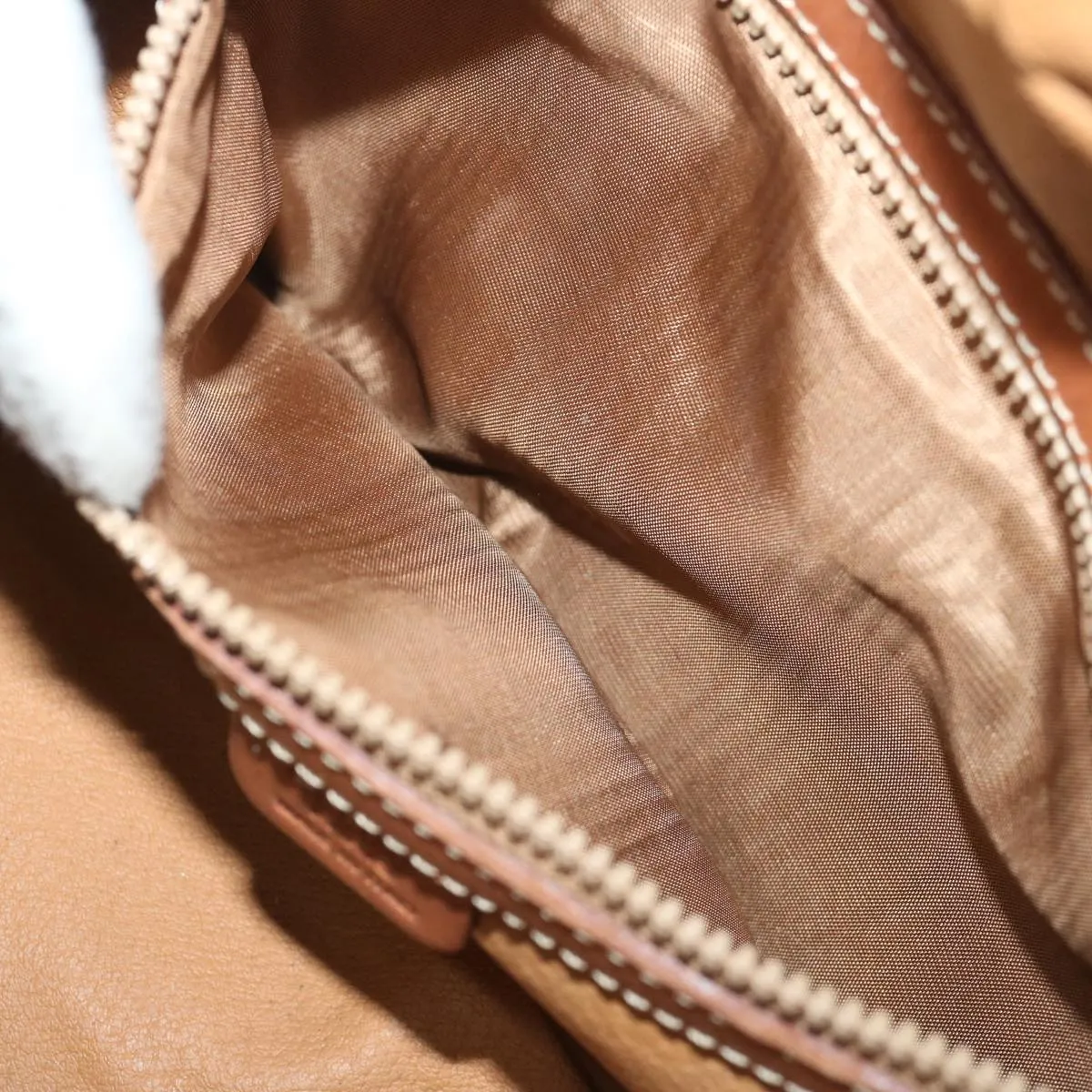 CELINE Macadam Canvas Hand Bag PVC Brown Auth 68231