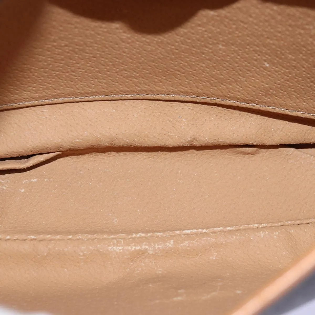 CELINE Macadam Canvas Shoulder Bag PVC Brown Auth mr169