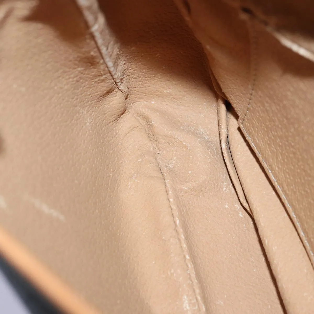 CELINE Macadam Canvas Shoulder Bag PVC Brown Auth mr169