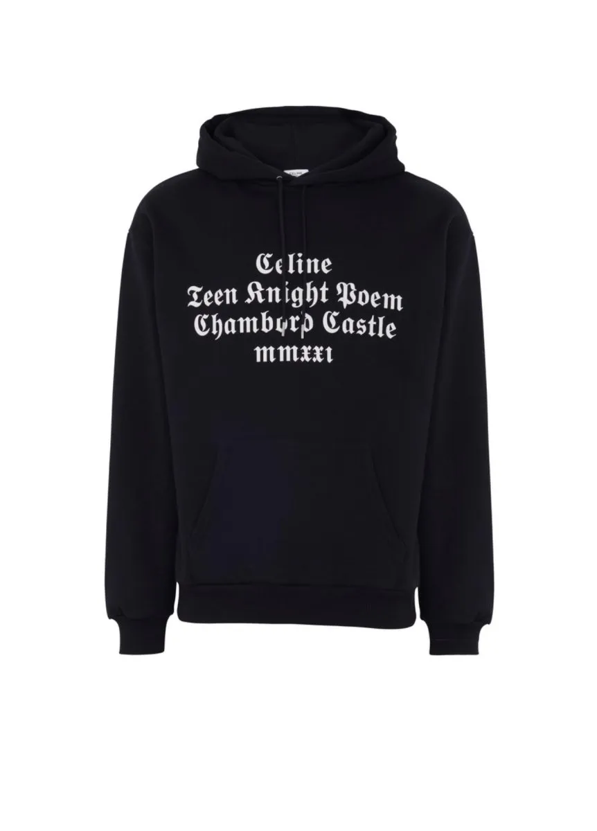Celine Paris Hoodie Black