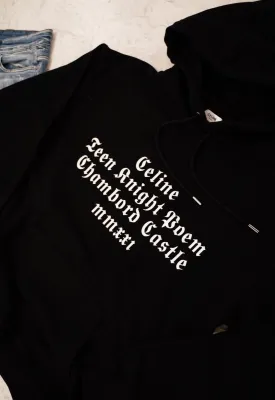 Celine Paris Hoodie Black