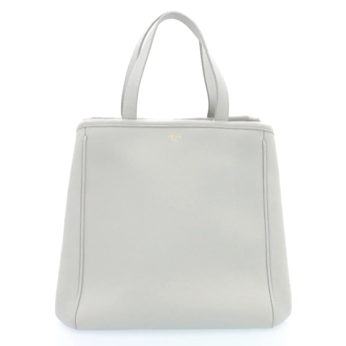 CELINE Small fold Cabas Hand Bag 2way Shoulder Bag Light Blue Auth 28800