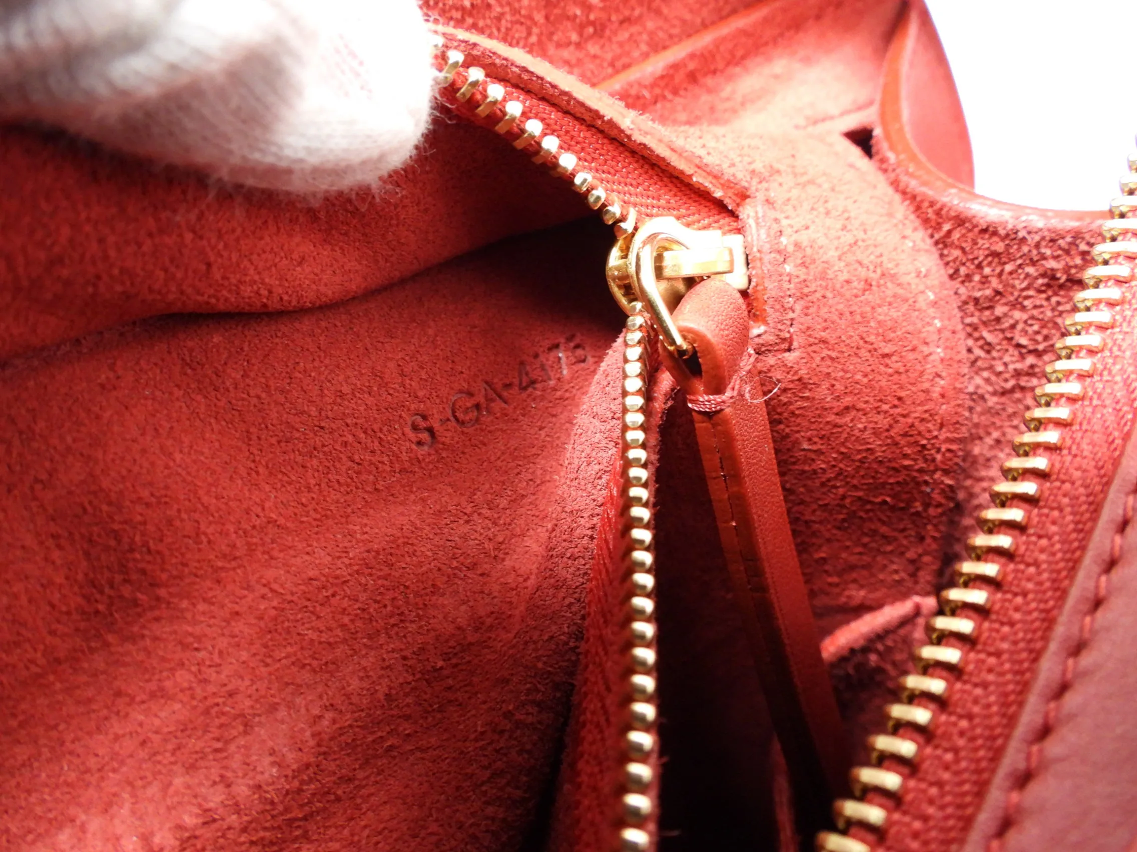 Celine Smooth Red Leather Small Ring Bag