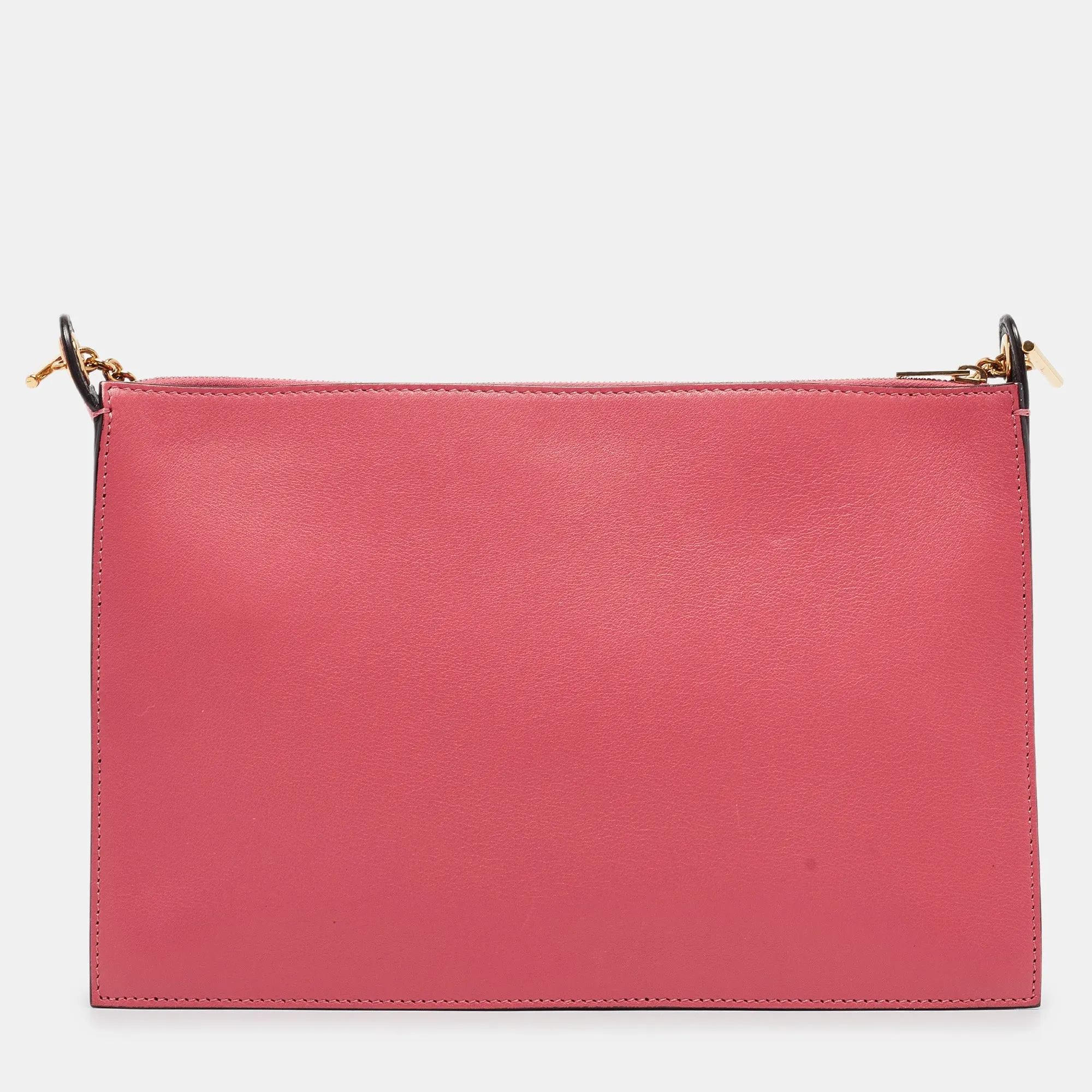 CELINE Tricolor Leather Pocket Envelope Shoulder Bag