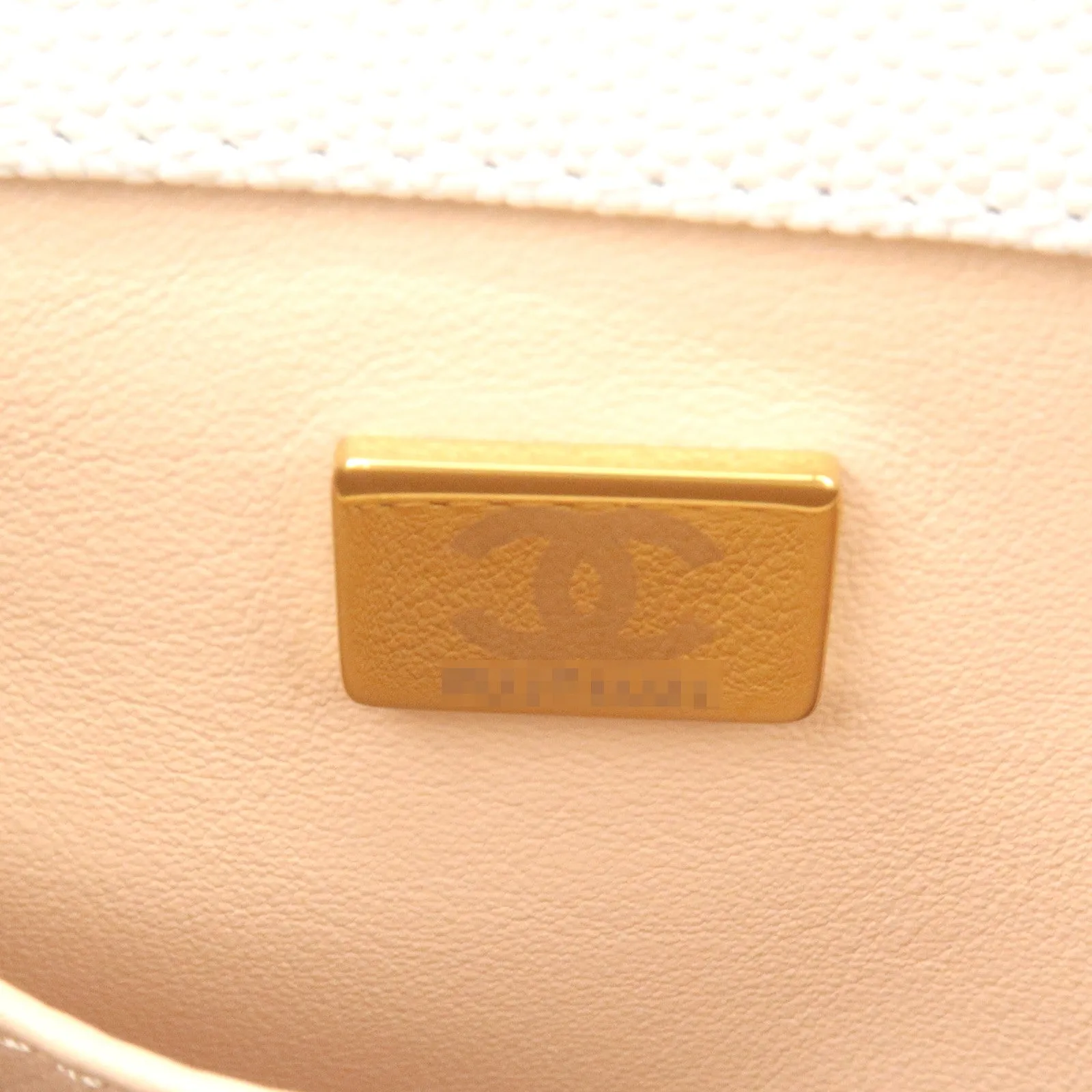 CHANEL Matelasse Caviar Skin COCO Handle 28 2Way Bag White A92991
