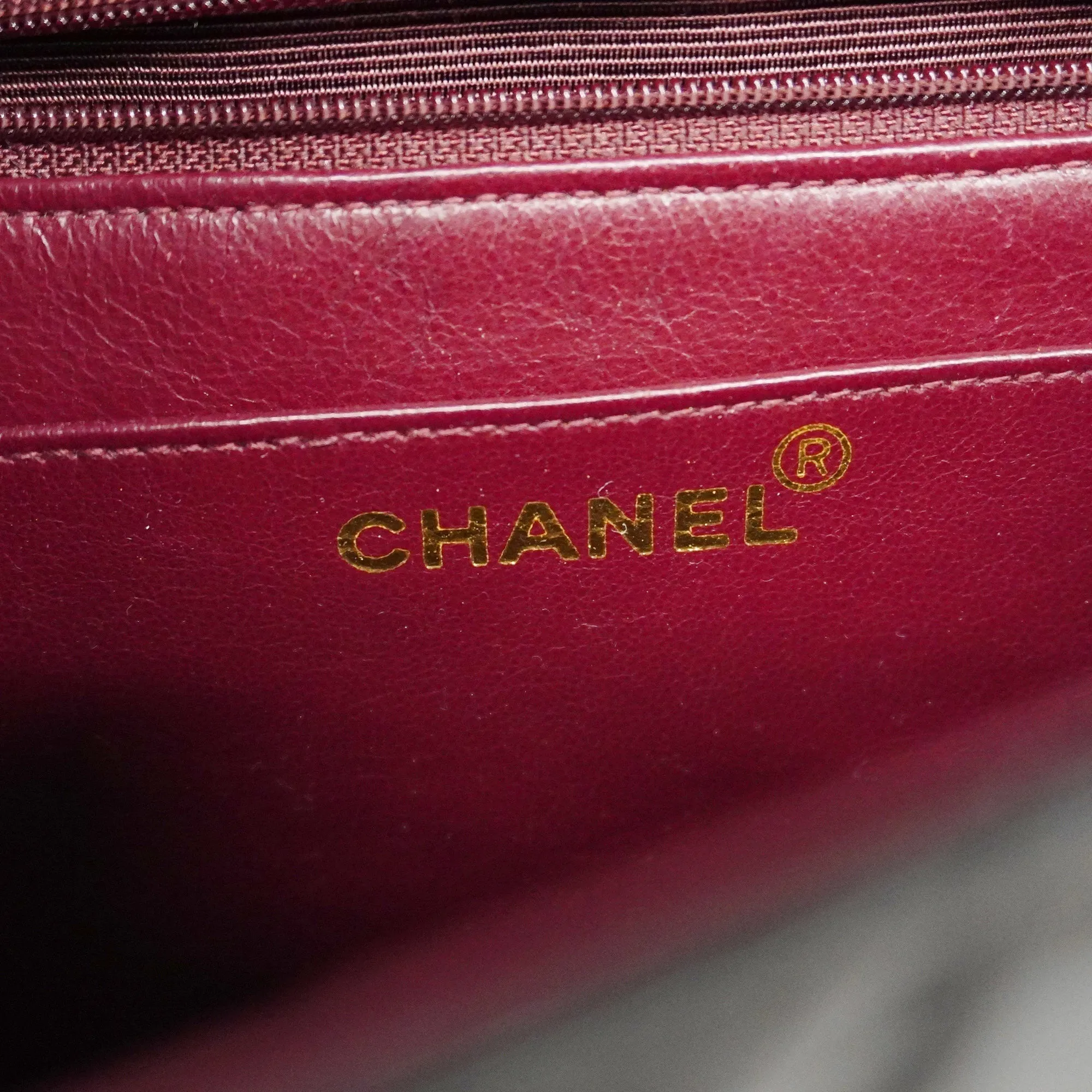 CHANEL[3ca0445]   Shoulder Bag Matelasse Diana Flap Single Chain Lambskin Black Gold metal