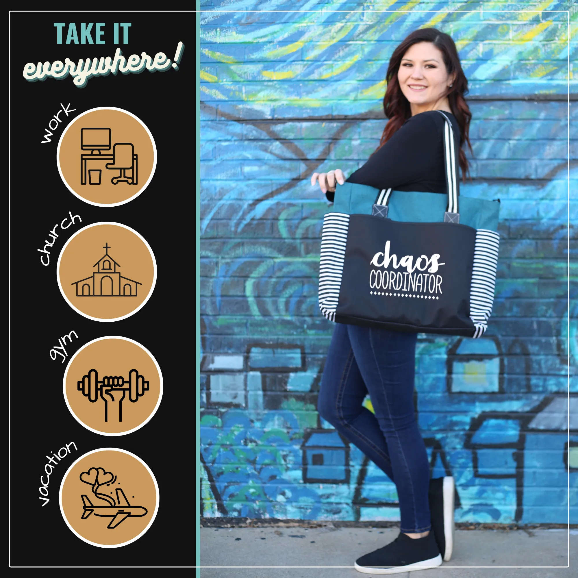 Chaos Coordinator LouLou Teal Tote Bag for Bosses