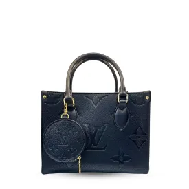Chic Black Designer Handbag with Pouch | A1171