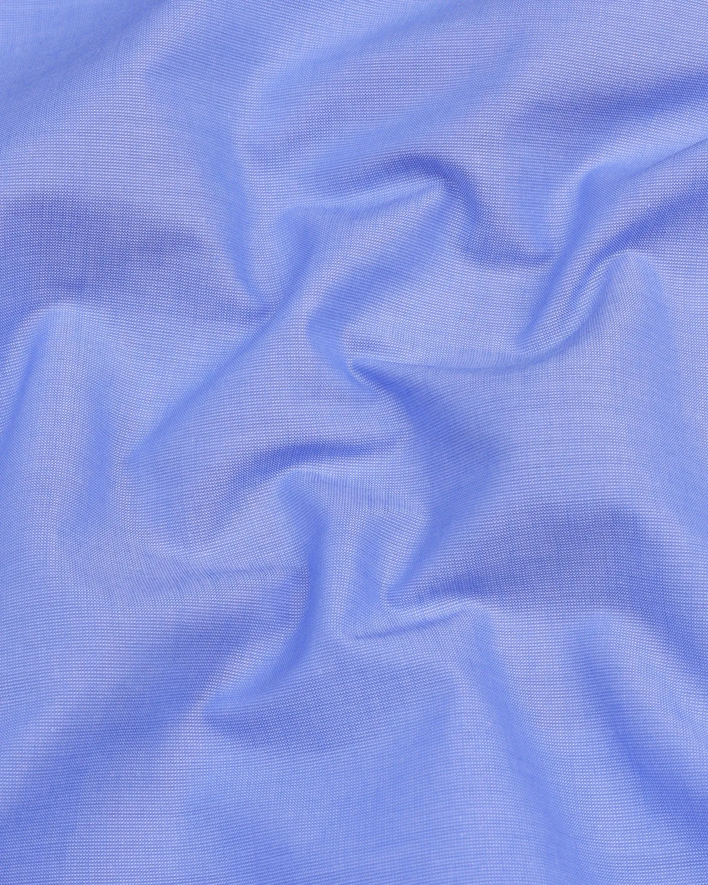 Cluster Blue FilaFil Solid Cotton Shirt Style Kurta