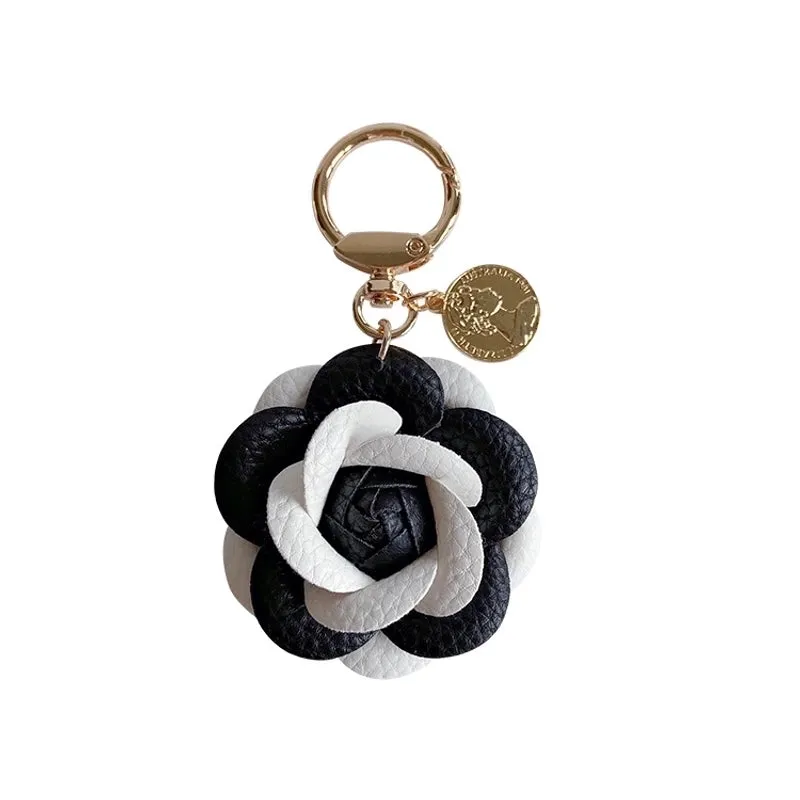 Commute Flower Pu Leather Women's Bag Pendant Keychain