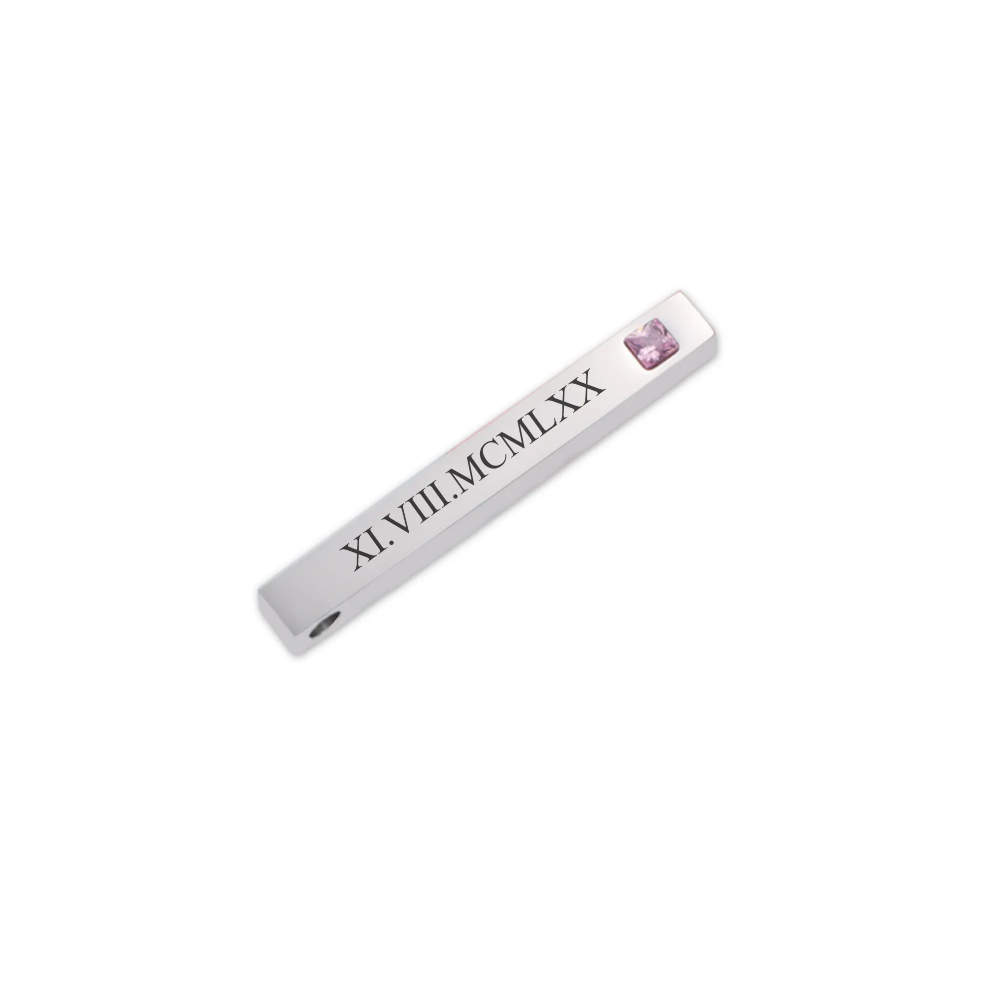 Customizable 3D Bar With Stone Keychain KCK 19