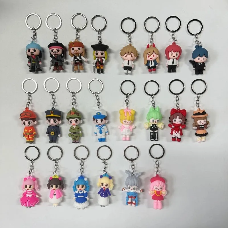 Cute Fruit Rubber Unisex Keychain