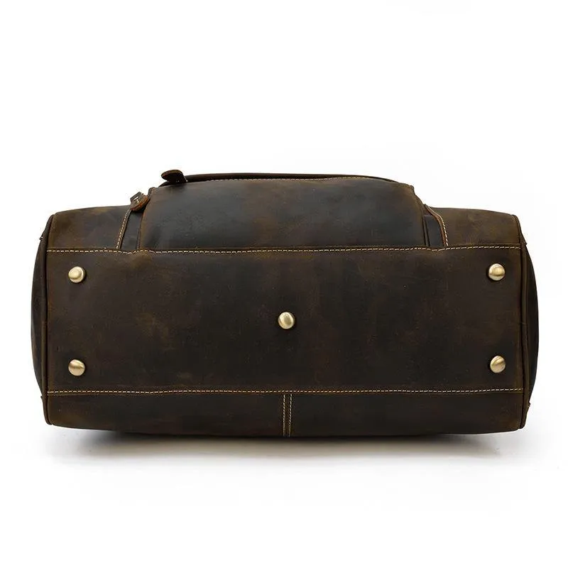 Dallas Full Grain Leather Travel Duffel Bag